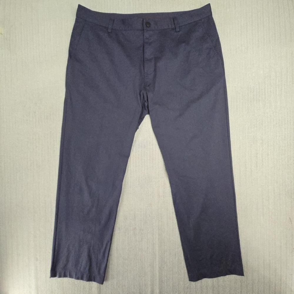 Rhone Commuter Pants Mens 38x30 Gray Microfiber Slim Fit Chino Travel Casual